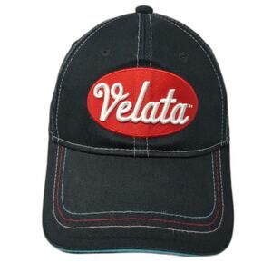 Scentsy Velata Baseball Cap Black OSFM Contrast Stitching Strapback Hat Patch